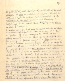 Document - Lecture, Robin Boyd, (All talk on architectural subjects ...)