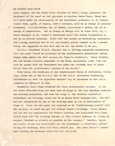Document - Manuscript, Robin Boyd, An Account from Utzon