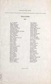 Document, Geoffrey Ingram, Australian Arts Inquiry