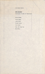 Document - Script, Robin Boyd, The Flying Dogtor. Bush Children, 1963
