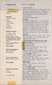 Document - Script, Robin Boyd, The Flying Dogtor. Episode 10 Ghost Town, 1963