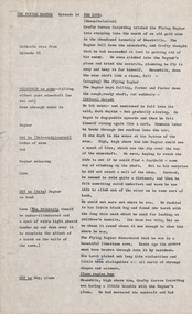 Document - Script, Robin Boyd, The Flying Dogtor. Episode 14 The Cave, 1963