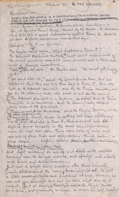 Document - Script, Robin Boyd, The Flying Dogtor. Episode 23 Z for Danger, 1963
