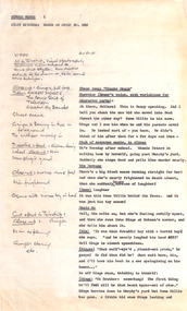 Document - Script, Ginger Meggs Pilot Episode, 1963