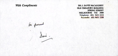 Document - Speech, Dr Davis McCaughey, Funeral service address, 18.10.1971