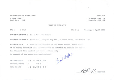 Document - Invoice, 04.04.1995
