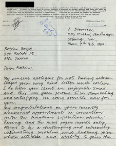 Letter, To Robin Boyd, 07.02.1966