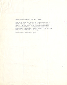 Letter, Spring 1967