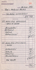 Document, The Paper Conservancy, Conservation on artworks, 1990
