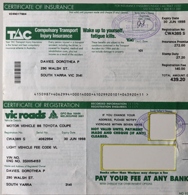 Document - Certificate, 1997