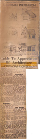 Newspaper, Guide To Appreciation Of Architecture, 05.01.1963
