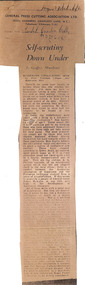 Newspaper, Geoffrey Moorhouse, Self-scrutiny Down Under, 13.12.1962