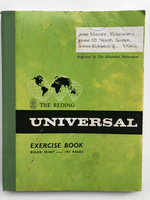 Book - Exercise Book, Mandie Eckersley (nee Boyd), c. 1967