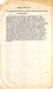 Document - Speech, Zelman Cowen, Homage to Robin Boyd, 22-Jun-72