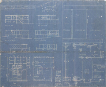 Drawing - Architectural, Robin Boyd, House at Flinders for R.J. Marriott, Aug-53