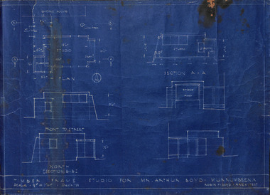 Drawing - Architectural, Robin Boyd, Timber Frame Studio for Mr Arthur Boyd: Murrumbeena, 1938