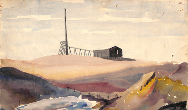 Work on paper - External perspective, Neil Clerehan, 1945