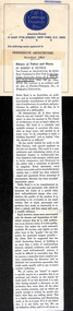 Newspaper - Clipping, Robert H Mutrux, History of Talent and Money, October 1967