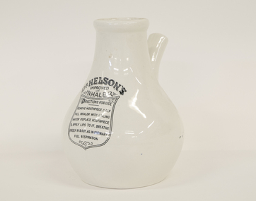 Ceramic jug designed for inhaling fumes, for medical purposes.