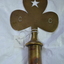 Clover shaped brass finial for flagpole
