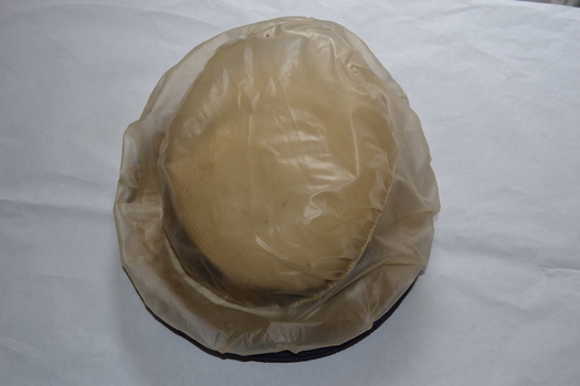 top view with plastic cover on