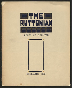 Magazine, Ruyton Girls' School, The Ruytonian, 1948