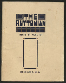 Magazine, Ruyton Girls' School, The Ruytonian, 1954