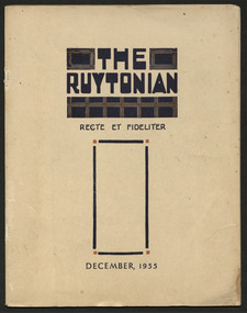 Magazine, Ruyton Girls' School, The Ruytonian, 1955