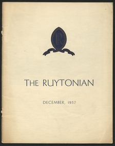 Magazine, Ruyton Girls' School, The Ruytonian, 1957