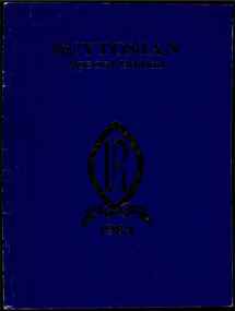 Magazine, Ruyton Girls' School, The Ruytonian, 1984