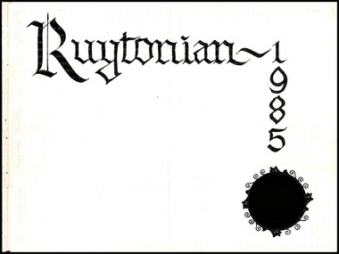 Magazine, Ruyton Girls' School, The Ruytonian, 1985