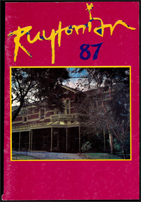 Magazine, Ruyton Girls' School, The Ruytonian, 1987