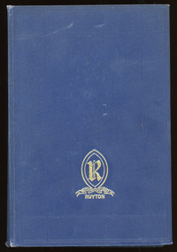 Literary work - Ruyton Prize Book, Geoffrey Cumberlege Oxford University Press, The Poetical Works of Robert Browning, 1940