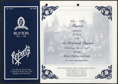 Newsletter, Ruyton Reports, 1988