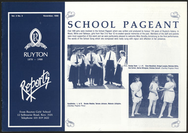 Newsletter, Ruyton Reports, 1988