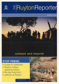 Magazine, William Troedel & Co, Ruyton Reporter, 2003