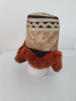 Image of a Tibetan hat with fur flaps