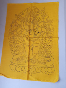 Image of woodblock print of Vajrayogini