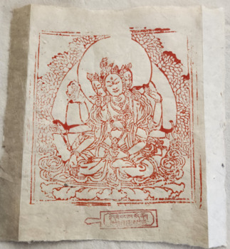 Image of woodblock print of Namgyalma