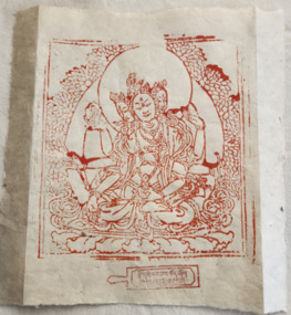 Image of woodblock print of Namgyalma