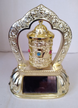 Image of solar-powered prayer wheel