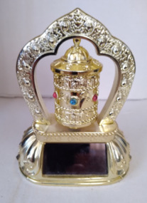 Image of solar-powered prayer wheel