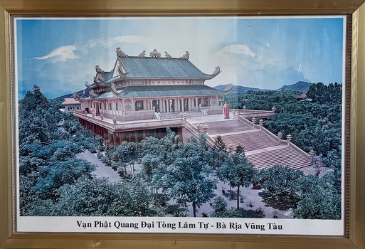 Photograph of the Vạn Phật Quang Đại Tòng Lâm Từ temple, in Bà Rịa Vũng Tàu