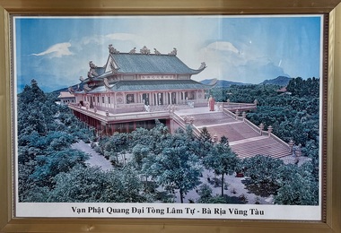 Photograph of the Vạn Phật Quang Đại Tòng Lâm Từ temple, in Bà Rịa Vũng Tàu