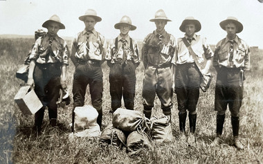Photograph - 1st Canterbury Scouts 1921, 1st Canterbury Scouts at Bullen Camp, 1921