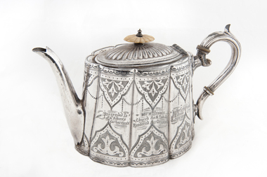 Silver teapot