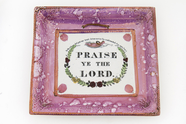 Wall plaque, mid 19th century