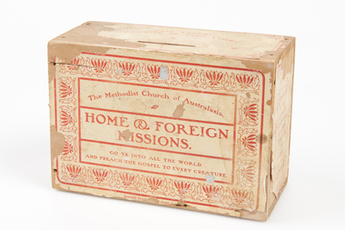 Giving Box, Methodist Church of Australasia Home & Foreign Missions Giving Box, ?1930s - 1950s