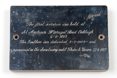 Commemorative plaque