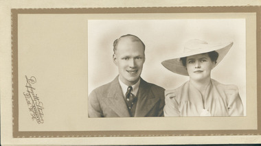 Photograph, Rev. Ray Noble and wife, C. 1938